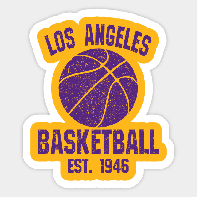 Los Angeles Lakers Los Angeles Lakers Sticker TeePublic